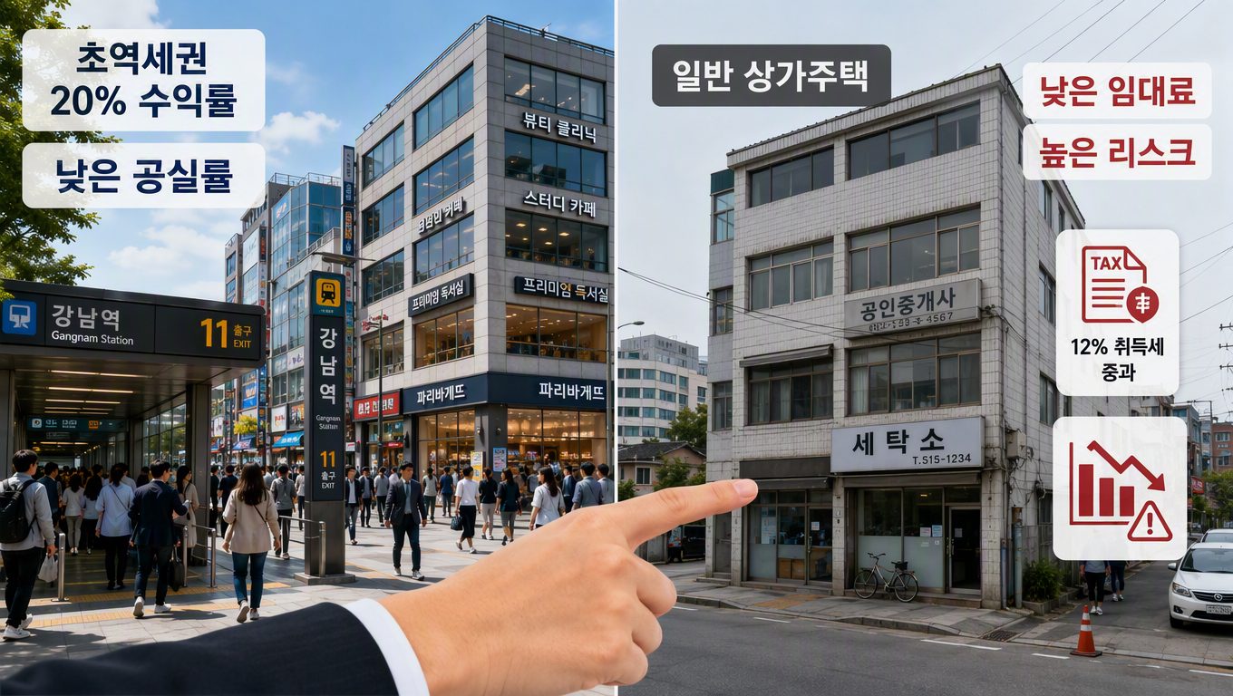 역세권 상가주택 투자 수익률 리스크 세금 위치