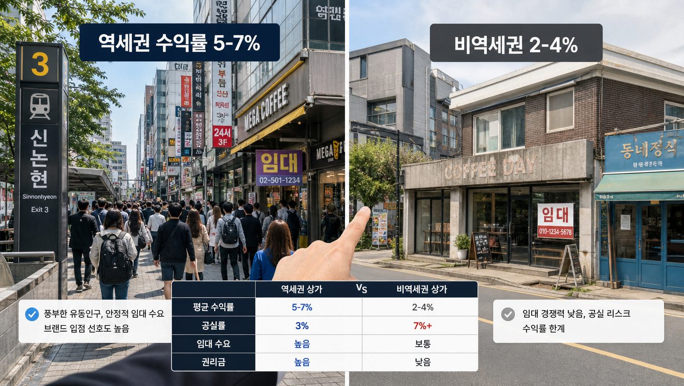 역세권 상가 수익률과 공실률, 투자 리스크 분석