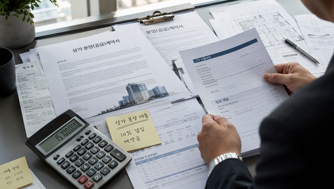 상가 분양 대출 조건과 한도, 신청 서류 정리