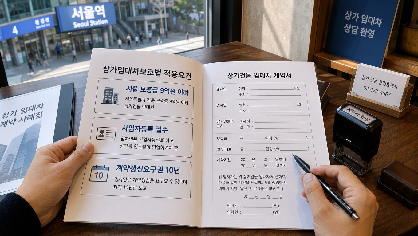 상가임대차보호법 적용이 가능할까요?