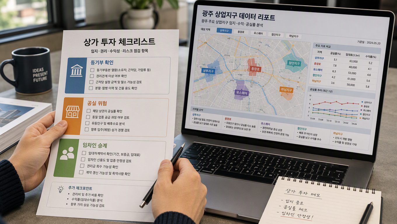 광주 상권분석 후 꼭 확인해야 할 투자 체크리스트
