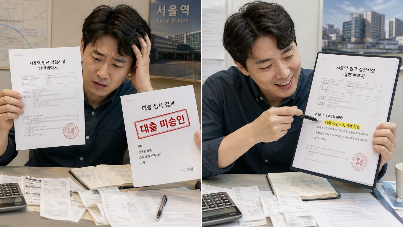 서울 역세권 상가 분양 계약 후 대출이 거절되면 계약 해제가 가능한가요?