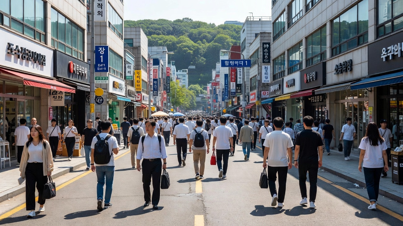 성수동 상권 지도에서 유동인구가 가장 밀집한 성수역 일대