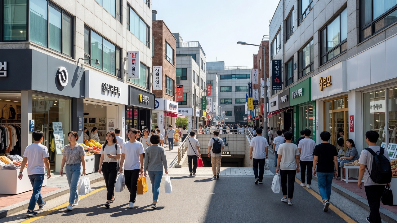 서울 역세권 상가 분양 수익률이 높은 상가 거리 전경