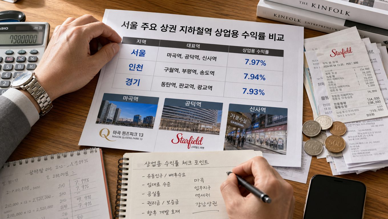 서울 역세권 상가 수익률 높은 곳
